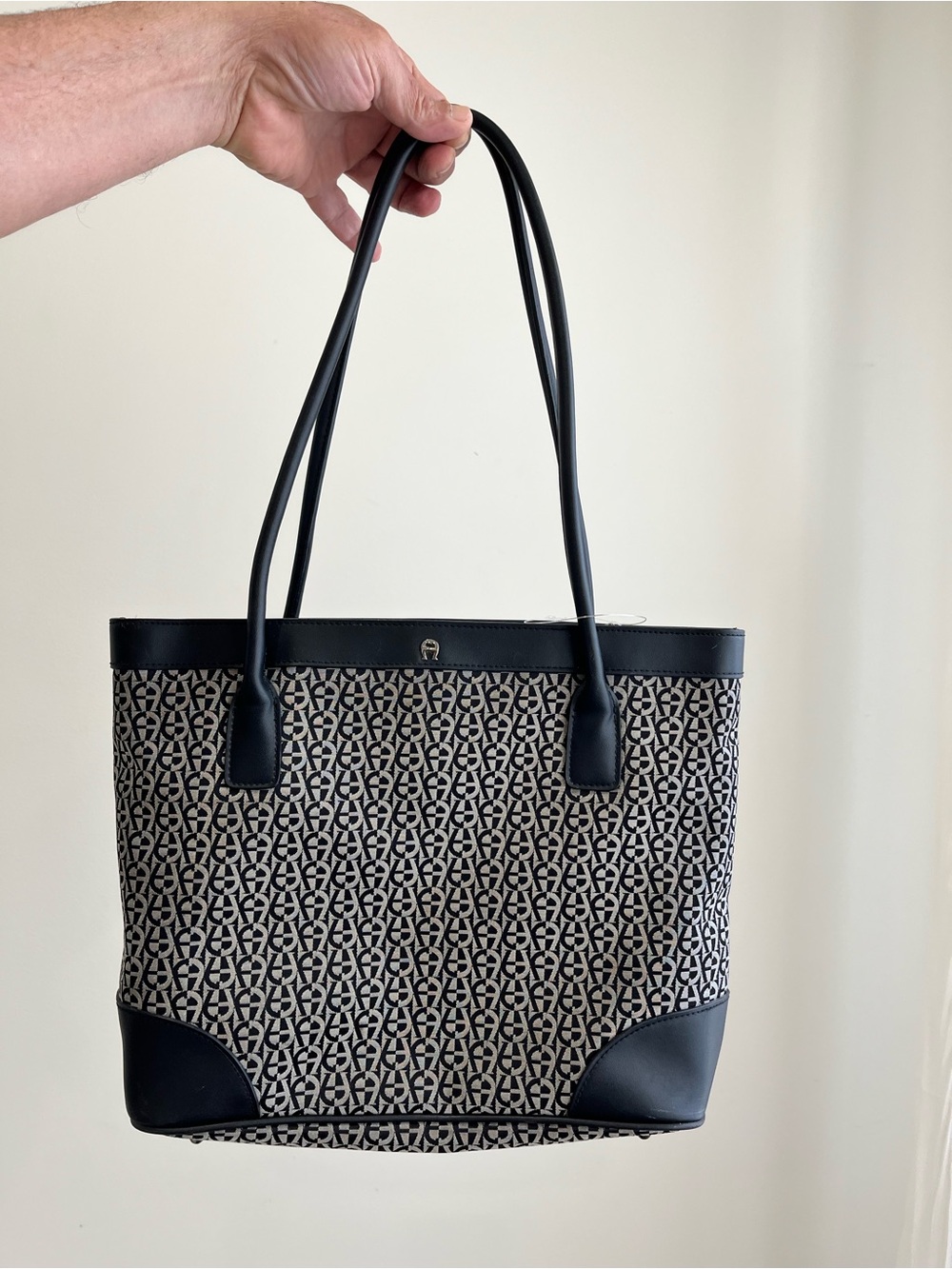 Vintage Etienne Aigner Monogram Tote Bag